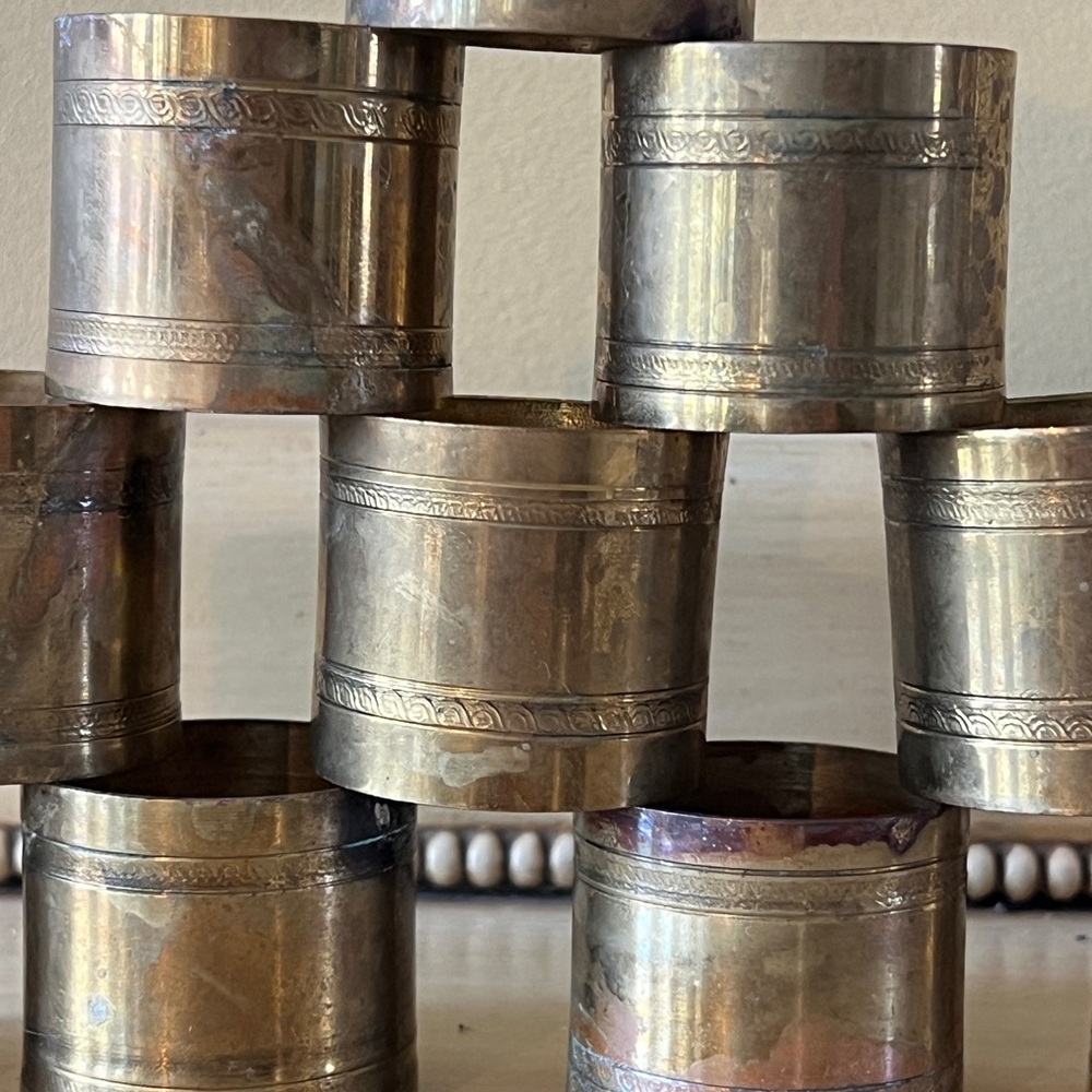 Vintage Brass Napkin Holders - Picture 2 of 5